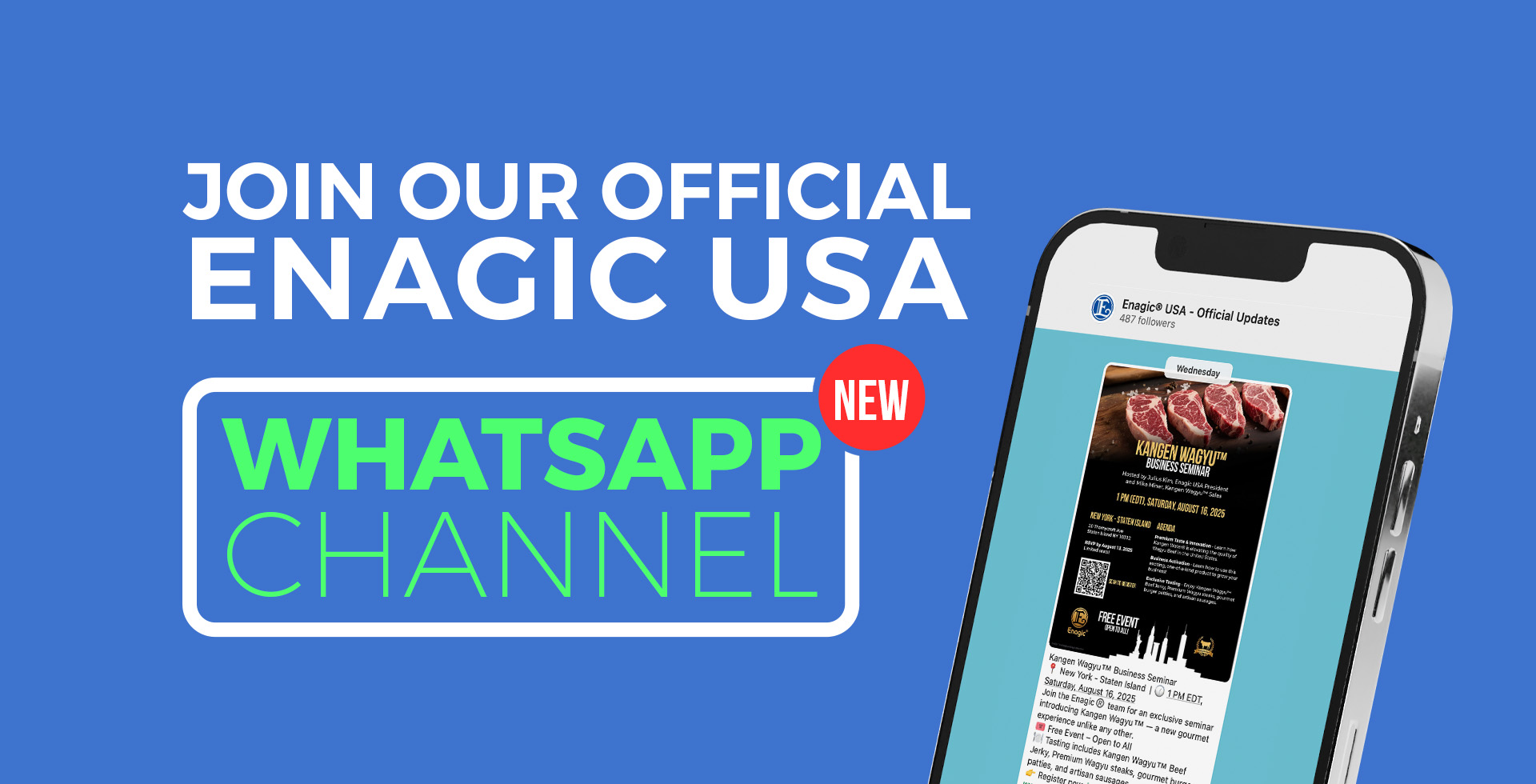 Enagic USA Whatsapp channel